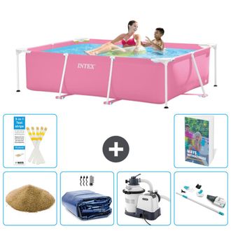 Intex Piscina Con Estructura Rectangular - 220x150x60 Cm - 7-piezas S89