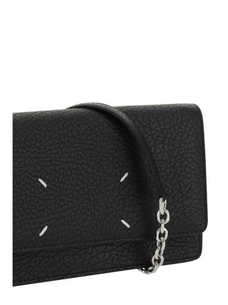 Maison Margiela Womens Wallet Black Calf Leather & Purses