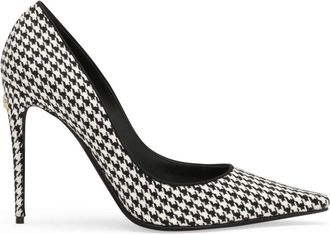 Dolce & Gabbana houndstooth pumps - women - Viscose/Virgin Wool/Goat Skin/Calf Leather - 37.5 - White