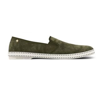 Rivieras Shoes Classic Suede Slip-On Loafer in Green at Nordstrom, Size 42