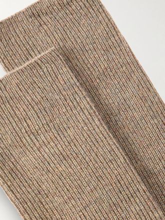 Loro Piana Ribbed Cashmere-Blend Socks