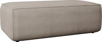 Vente-Unique Puf de pana color topo AMELIA