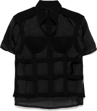 pushBUTTON Camicia a strati - Nero