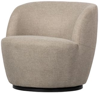 De Eekhoorn Drehbarer Design Sessel Serro, Strukturstoff Sand