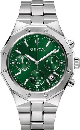 Bulova Precisionist Mens Silver Watch 96B409 Stainless Steel (archived) - One Size
