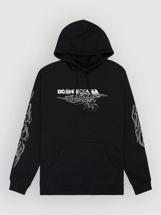 DC Side Flame Hoodie schwarz