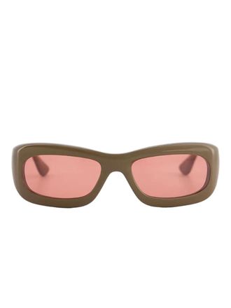 Port Tanger rectangle-frame sunglasses - Brown