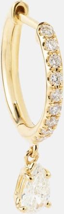 Anita Ko 18kt gold single earring with diamonds