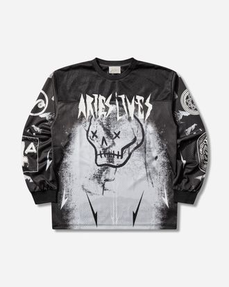 Aries Metal Airtex Longsleeve T-Shirt Black
