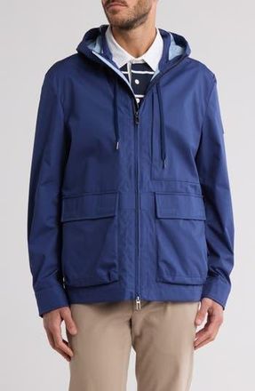 Digel Pinto Hooded Raincoat in Blue at Nordstrom Rack, Size Large