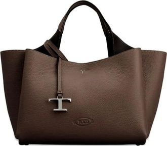 Tod's Borsa tote con logo goffrato - Marrone