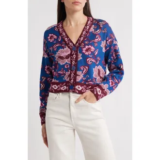 トミー バハマ  Bahama Addison Linen Rayon Cardigan レディース Sweaters Bright Blu Tommy Bahama Addison Linen-Blend Cardigan from $29.99 - on