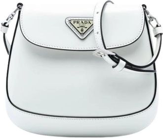 Prada Pre-owned Vintage Crossbody Bag - Dames - Vintage Schoudertas - Wit - ONE Size - Leer - Vintage