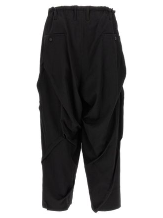 Yohji Yamamoto Tuck Trousers - Black