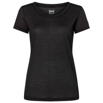super.natural Midsummer Air Tee Merinoshirt f&uuml;r Damen | schwarz