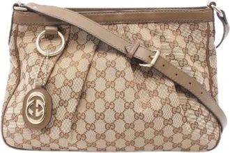 Gucci Pre-owned Sukey GG Canvas Shoulder Bag - - Pre-owned - Donna - Beige - ONE SIZE
