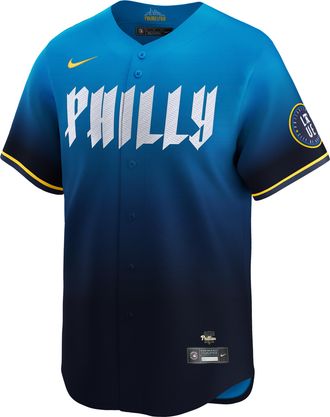 Nike Philadelphia Phillies City Connect Nike Mens Dri-FIT ADV MLB Limited Jersey in Blue | LM2507YIPP-1U2