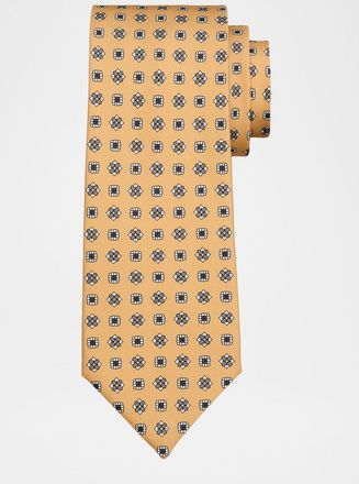 Isaia Men & apos;s Geometric Floral Silk Tie