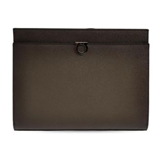 Ferragamo Heren, Accessoires, Bruin, Maat: ONE Size Leer