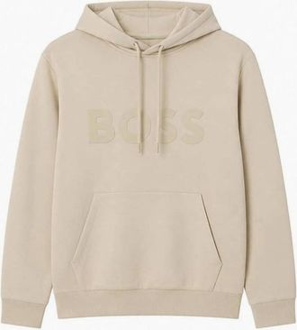 HUGO BOSS Mens Hugo Boss Mens Beige Soody Hooded Sweatshirt - Tan - Size: 44