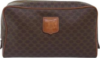 Celine Pre-owned Clutches, female, Brown, Size: ONE SIZE Pre-owned Macadam Pochette