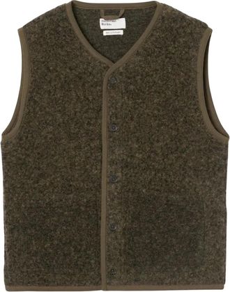 Universal Works Lancaster Gilet - Jackets - Hombre - Marr&oacute;n - M
