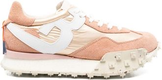 Barracuda panelled sneakers - women - Calf Suede/Fabric/Fabric/Rubber/Calf Leather - 36 - Pink