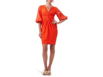 Trina Turk Palm Coast Dress Womens Dress Reef Red : MD, Elastane/Viscose