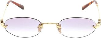 Miu Miu Stijlvolle zonnebril voor modeliefhebbers - unisex - Zonnebrillen - Geel - ONE Size - Accessoires