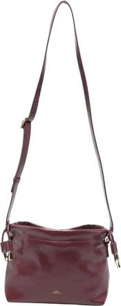 A.P.C. Ninon Mini Crossbody Bag - Dames - Schoudertassen - Paars - ONE Size - Katoen - Tassen