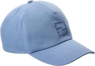 Fendi Fendi Linen-Blend Baseball Cap