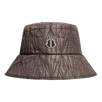 Moncler Hats, male, Brown, Size: M Padded Bucket Hat