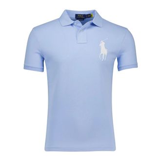 Polo Ralph Lauren Tops, Heren, Blauw, M, Lichtblauw poloshirt met korte mouwen