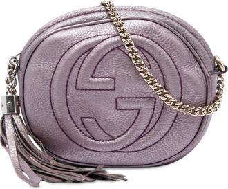 Gucci Pre-owned Gucci Mini Metallic Pebbled Calfskin Soho Chain Crossbody Ladies VF4LSIYYOKL9GW91