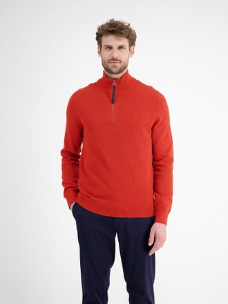 Lerros Troyer LERROS, Herren, Gr. XXL, nordic olive, Web, Obermaterial: 100% Baumwolle, unifarben, normal h&uuml;ftbedeckend, Rundhals, B&uuml;ndchen, Pullover Troyer,