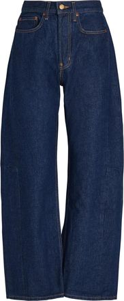 B Sides Slim Lasso Structured Barrel-leg Jeans - Indigo - 27 (W27 / UK8-10 / S)