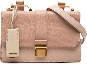 Miu Miu Pre-owned Miu Miu Bicolor Goatskin Madras Crossbody Ladies WORNBM5FATS7AK34
