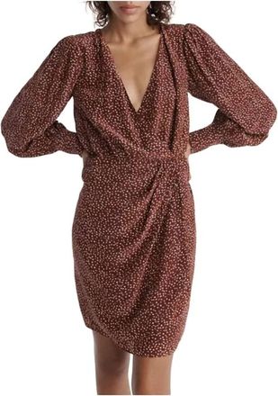The Kooples Moon Dress In Maroon