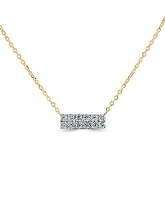 Sabrina Designs 14K 0.23 Ct. Tw. Diamond Double Row Bar Necklace