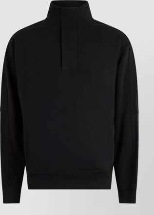 HUGO BOSS cotton high-collar zip sweatshirt