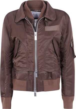 sacai Jacket Zippered Nylon Twill Blouson