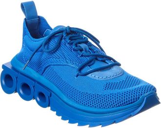 Ferragamo Nima Leather-Trim Sneaker