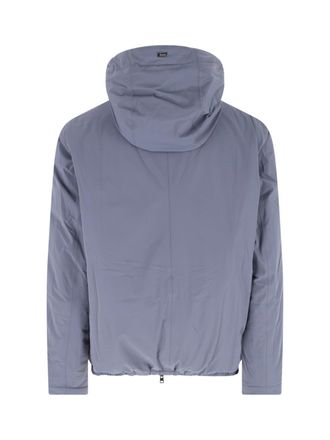 Herno Hooded Down-Filled Down Jacket - Blue