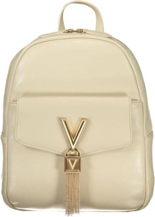 Valentino Polyethyleen Rugzak met Meerdere Compartimenten - Dames - Rugzakken - Beige - ONE Size - Tassen