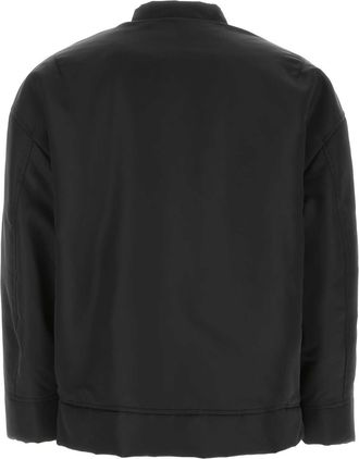 Valentino Garavani Mens Black Nylon Jacket 0no Exterior: Lining: Lamb Giubbini