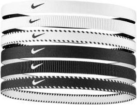 Nike haarbandjes Flex Classic - set van 6 zwart/wit