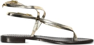 Capri Positano ANa leather sandals - women - Leather/Leather - 41 - Neutrals