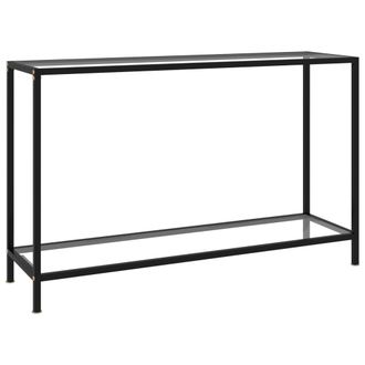vidaXL Vidaxl - Mesa De Consola Transparente Vidrio Templado 120x35x75 Cm