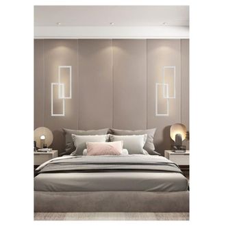 Trade Shop Trade Shop Traesio - Trade Shop - Applique Doppio Rettangolo 32 W Da Parete Abat Jour 3 Temperature Luce Aq25-b3c