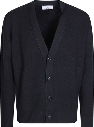 Stone Island Cardigan V-Neck Patch Cardigan